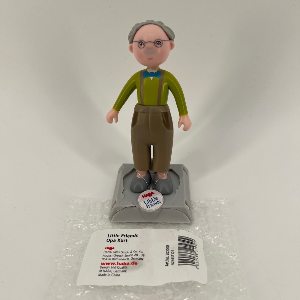 HABA Little Friends Opa Kurt Grandpa Bendable Dollhouse Figure 302008